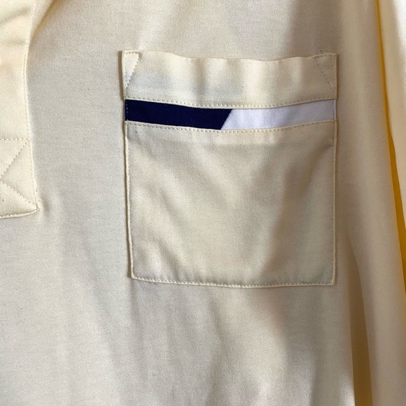 Vintage Idletime Mens 70s Yellow 1/4 Button Short Sleeve Polo Shirt Size XL - Picture 5 of 12